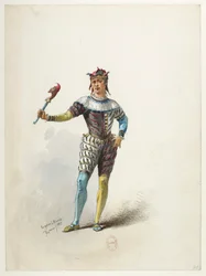 Saint -Saëns - Henry VIII - Kostumemodeller - Lacoste - 71. Kongens fjols