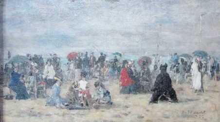 En la playa de Trouville