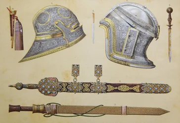 Våben, der tilhørte Boabdil, den sidste mauriske konge af Granada