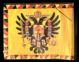 Det kejserlige habsburgske dynastis flag, ca. 1700 (malet silke)