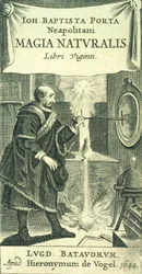 Frontispice til Magiae Naturalis Libri Viginti af Giovanni Battista della Porta, 1644