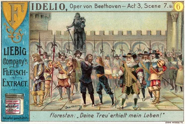 Scene fra Beethovens opera Fidelio (chromolitho)