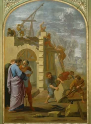 Saint Bruno fait construire le monastere - Saint Bruno beordrer opførelsen af klosteret ...