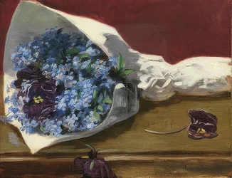 Blumenstrauß (Buket blomster). Um 1874