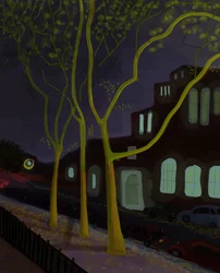 11th Street At Night, 2016 (håndtegnet på en iPad med en Apple-blyant)