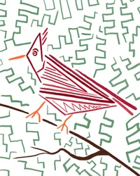 Kardinal, ca. 2020-24 (digital kunst)