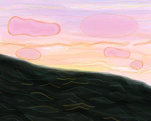 Havet i skumringen