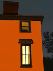 Orange Building, Brooklyn (digital kunst)