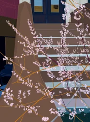 Stoop and Blooms, 2025 (digital kunst)