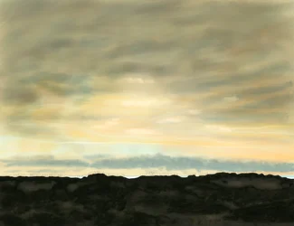 Svanestrand, klitter og himmel