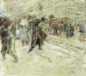 Snestorm, Madison Square, New York