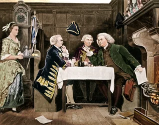 Dr. Johnson, Goldsmith og Boswell, 1909