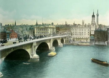 London Bridge, omkring 1900-tallet.