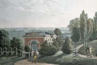 Drivhuset i Jardin des Plantes, Paris (akvatint)