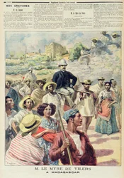 M. le Myre de Vilers i Madagaskar, illustration fra 