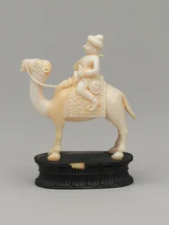 Sort springer, skakbrik, Indien, ca. 1820