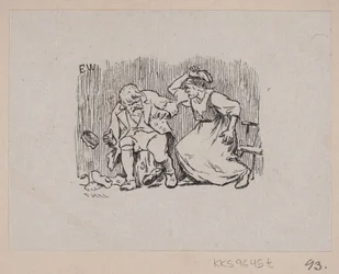 Illustration til "Askeladden som fik prinsessen til at løgste sig"