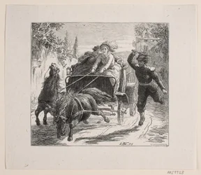 Illustration til Bjørnstjerne Bjørnson "En skitse fra Italien"