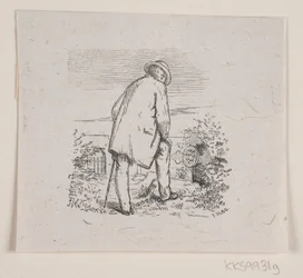 Illustration til "De sidste timer", digt af H. J. Greensteen