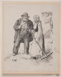 Illustration til "Herremandsbruden"