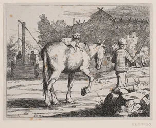 Illustration til et digt af P. Hansen