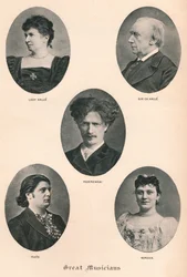 Store musikere - Tavle X., c1880, 1895
