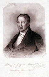 Portræt af Wenzel Johann Tomaschek (1774-1850) graveret af Albert Henry Payne (1812-1902) (gravering)
