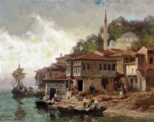 Konstantinopel, udkanten af Bosporus, Asiens kyst