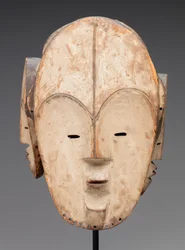 Maske (træ, kaolin)