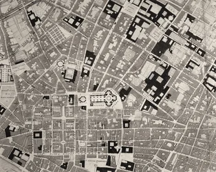 Kort over Firenze, detalje, 1843 og 1866 gravering detalje af 100310