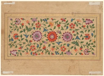 Rullende blomsterranker, 1755.