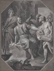 Manius Curius Dentatus, der nægter de samnitiske ambassadørers gaver, 1732-92.