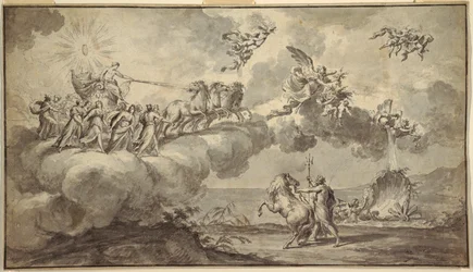 Tapestry Design: Apollo in his Chariot Led by Aurora