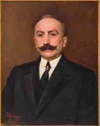 Portræt af en mand, af Federico Bernagozzi (olie på lærred)