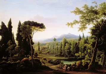 Udsigt over Hadrians villa nær Rom