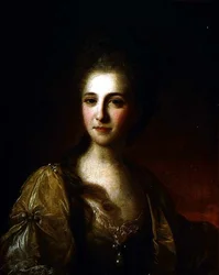 Portræt af en ukendt kvinde, ca. 1770 (olie på lærred)