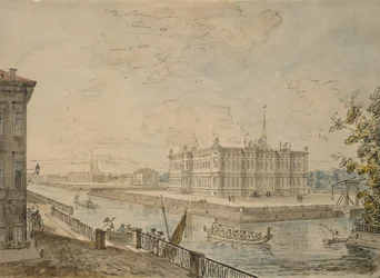 Udsigt over Michael Palace i Sankt Petersborg, 1799-1800
