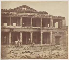 Det indre af Secundra Bagh efter nedslagtningen af 2.000 oprørere af 93. Highlanders og 4. Punjab Regiment