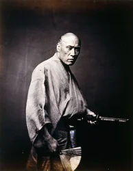 En japansk samurai, ca. 1864-1866