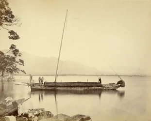 Båd på Biwa-søen