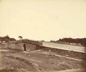 Broen ved Pa-lu-chian, skueplads for kampen med kejserlige kinesiske tropper nær Pekin, 21. september 1860
