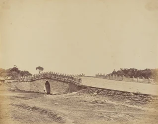 Palichians bro nær Pekin, scenen for kampen med kejserlige kinesiske tropper, 21. september 1860