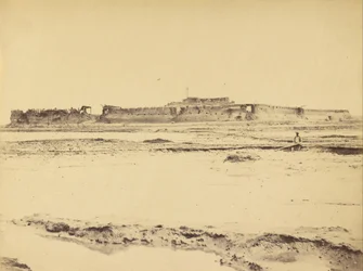 Udvendigt af North Fort Peiko -floden Viser den engelske og franske indgang, 21. august 1860
