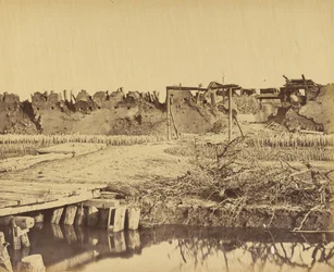 Udvendigt af North Fort, der viser den engelske indgang 21. august 1860