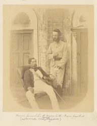 Generalmajor Sir R. Napier, K.C.B. og major Greatherd