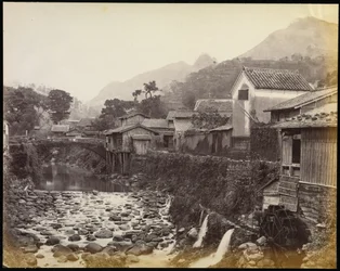 Nagasaki fra de indfødte byer i Creek
