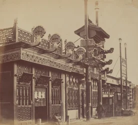 Butikker og gade, den kinesiske by Pekin, oktober 1860