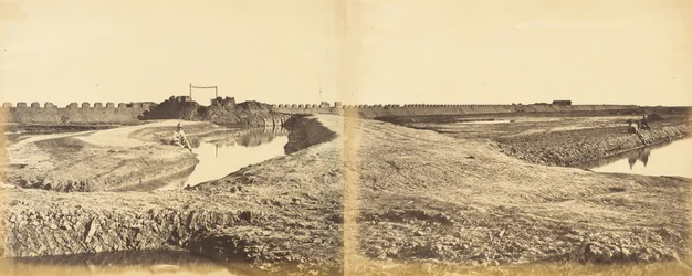 Tangkoo Fort efter dets indtog, viser den franske og engelske indgang, 10. august 1860