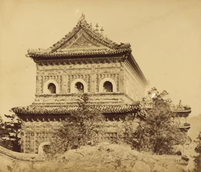 Det store kejserlige porcelænspalads (Yuan Ming Yuan), Pekin, oktober 1860