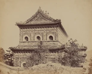 Det store kejserlige porcelænspalads Yuen Min Yuen, Pekin, 18. oktober 1860